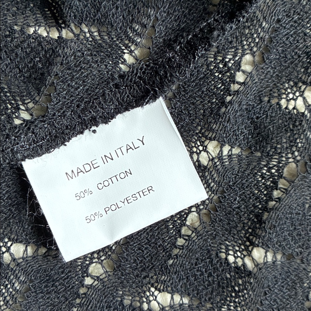 Hill House Women’s Black Cropped Wrap Knit Long Sleeve Cardigan Size Small - Picture 8 of 13